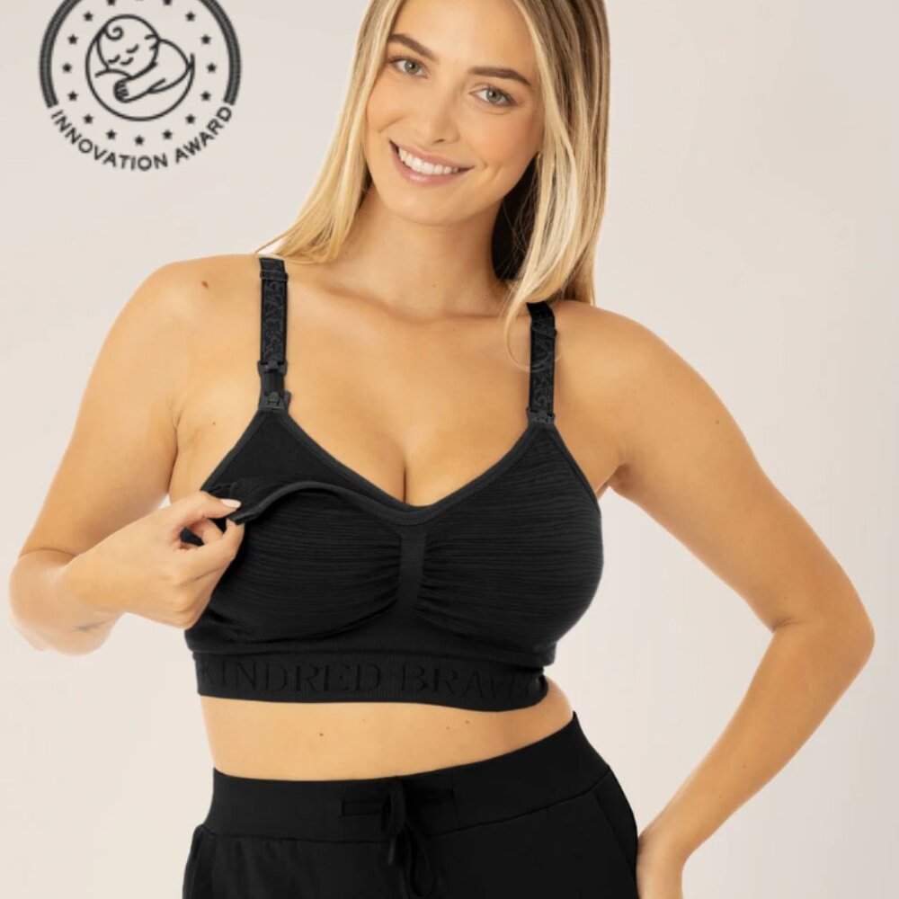 Kindred Bravely Sublime‎ Hands-Free Pumping Nursing Bra Black NWT Size XXL